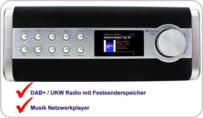 Soundmaster IR3000 UKW DAB+ REVersand.de